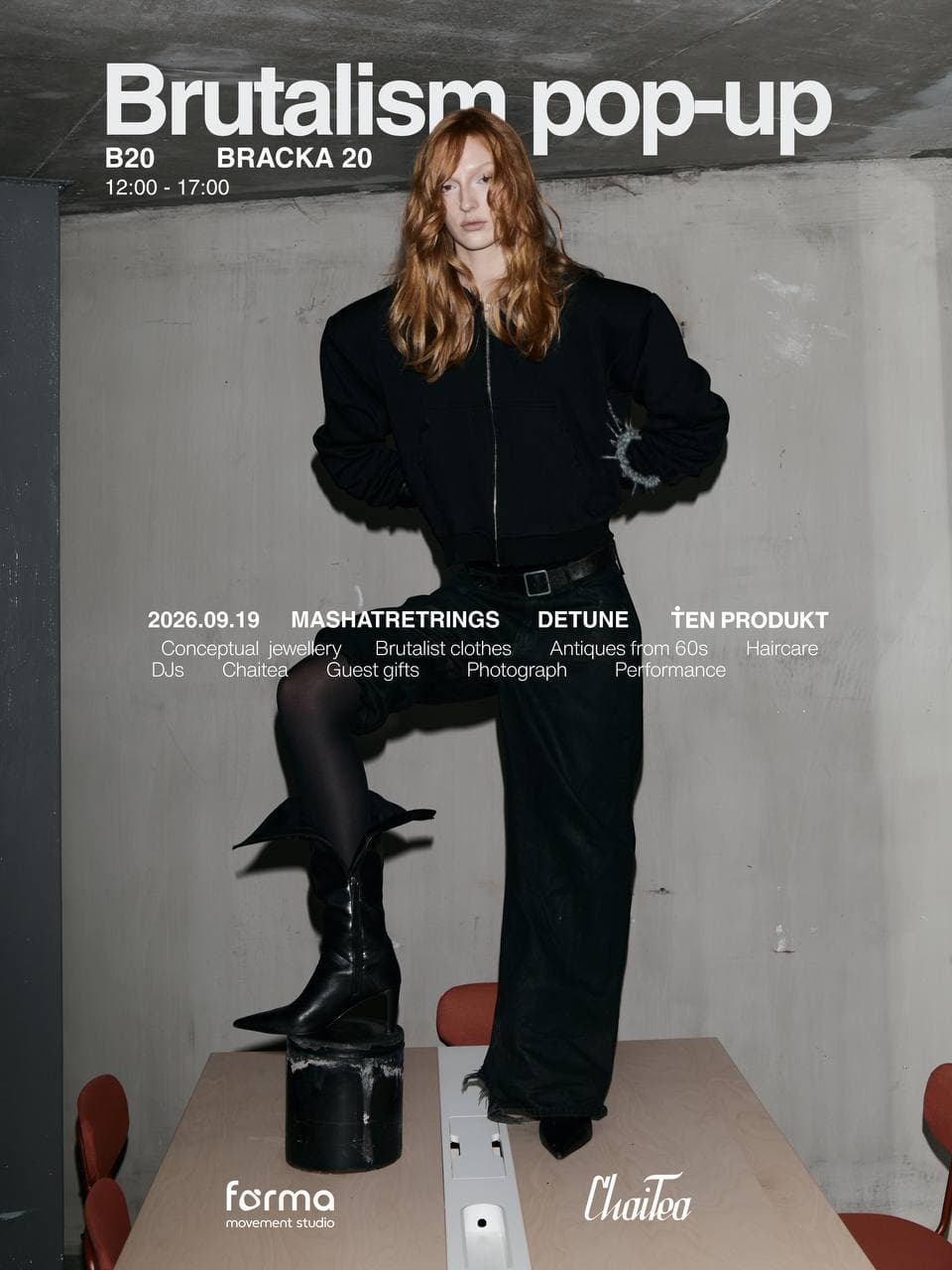 Brutalistic Pop-Up: mashatretrings × detune studios